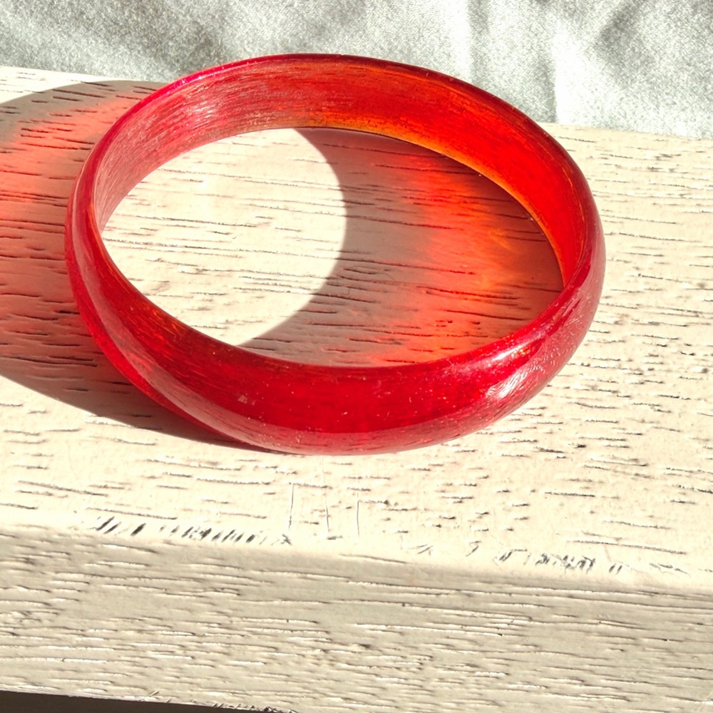 Red Bangle Bracelet